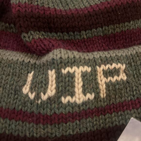 Retro Ski Beanie Wool Montana Wool Hat Old Sun Knits USA - Picture 5 of 6